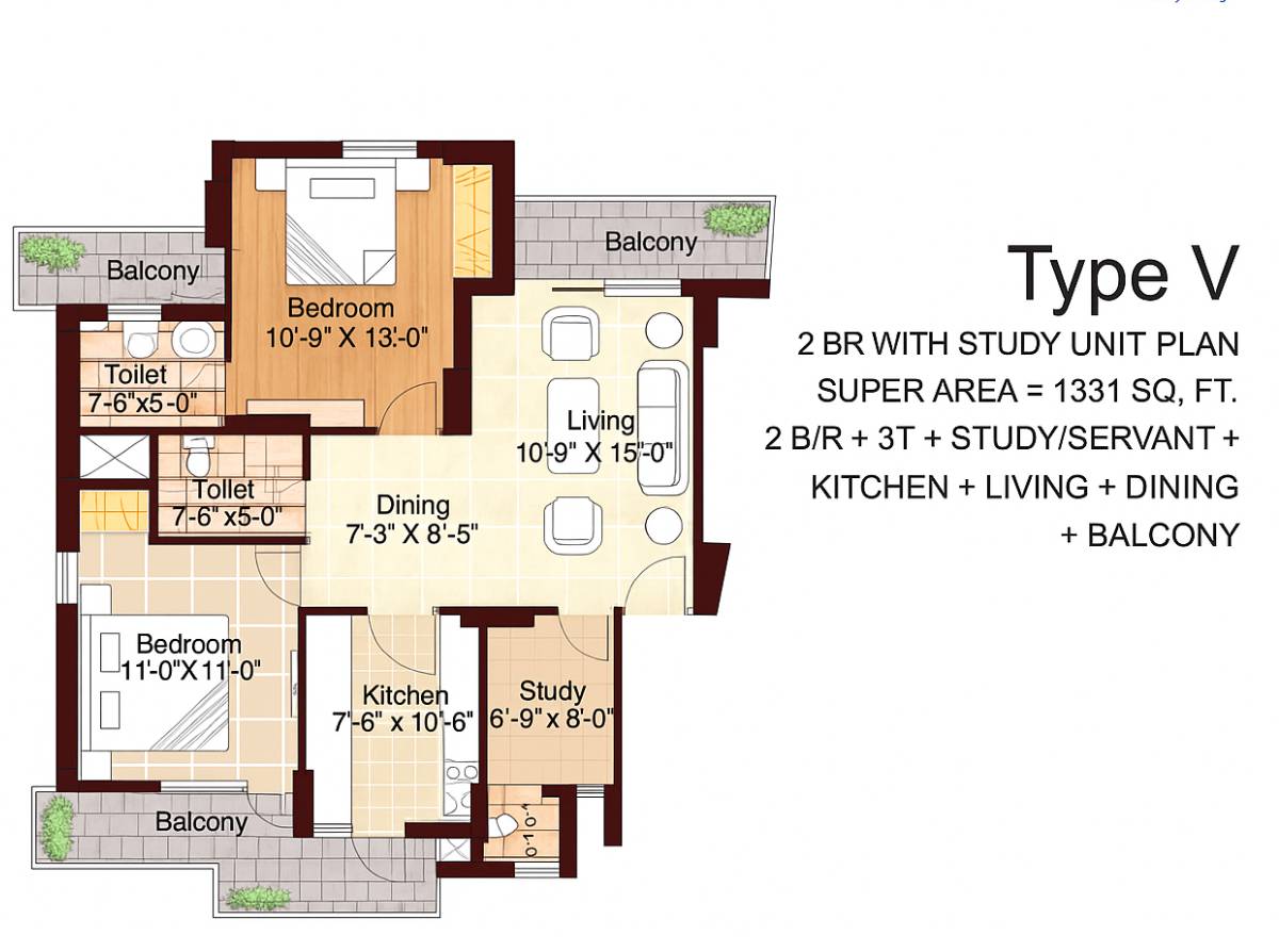 123.65 Sq.m (1331 Sq.Ft)