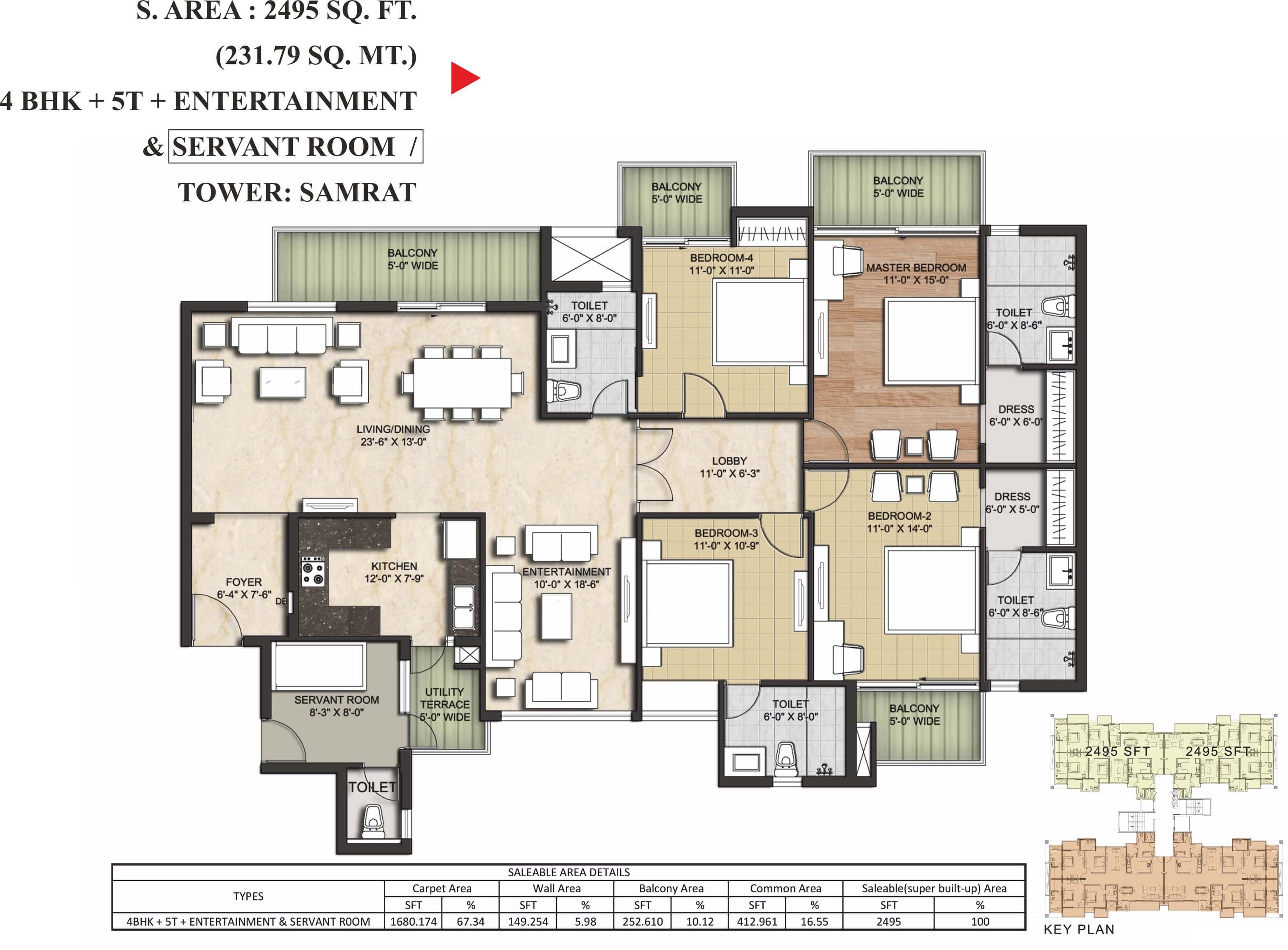 231.79 Sq.m (2495 Sq.Ft)